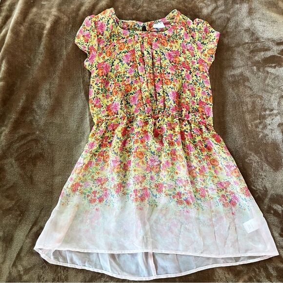 D-Signed Disney Floral Kids Summer Dress Size M - Picture 2 of 10